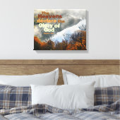 Psaume 19:1 Bible Verse Gloire de Dieu Toile Envel (Insitu(Chambre))