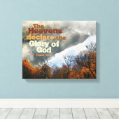 Psaume 19:1 Bible Verse Gloire de Dieu Toile Envel (Insitu (Plancher de Bois))