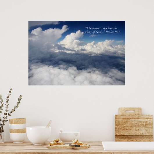 Psaume 19:1 Écriture Poster (Cuisine)