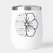 Psaume 1:3 Écriture Florale (Arrière)
