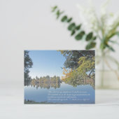 Psaume 23:1-3 Écriture Carte postale (Debout devant)