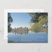 Psaume 23:1-3 Écriture Carte postale (Devant / Derrière)