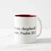 Psaume 23:1, Mug cadeau (Devant droit)