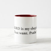 Psaume 23:1, Mug cadeau (Centre)