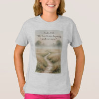 Psaume 23:1 Verset Biblique T-shirt Fille Chrétien