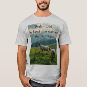 Psaume 23:1 Verset Biblique T-Shirt pour Hommes