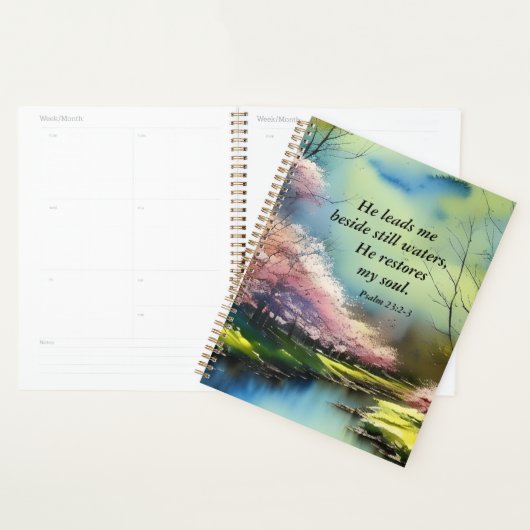 Psaume 23:2-3 Il restaure mon âme Bible Verse (Devant avec enveloppe)