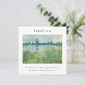 Psaume 23:2 Bible Verse Carte postale (Debout devant)