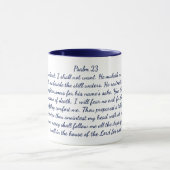 Psaume 23 Bible Verse Classic Mug, 11 oz Café Mug (Centre)