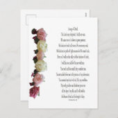 Psaume 23, Chanson de David, Carte postale de vaca (Devant / Derrière)