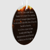 Psaume 23, Chanson pour David, Ciel de feu, Orneme (devant)