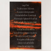 Psaume 23, Ciel rouge foncé, 1014 pc, Puzzle diffi (Vertical)