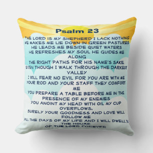 Psaume 23 coussin