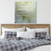 Psaume 23 Imprimé sur une toile de fleurs blanches (Insitu(Chambre))