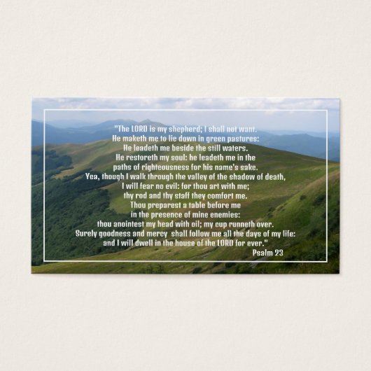 Psaume 23 | Inspiration chrétienne (Devant)