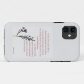 Psaume 23 Je Ne Manque Rien De coque iphone Floral (Dos (Horizontal))