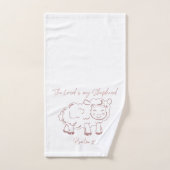 Psaume 23 Le Seigneur est mon berger Verse (Serviette à main)