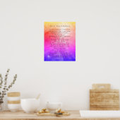 Psaume 23 Le Seigneur Est Mon Pasteur Poster (Cuisine)