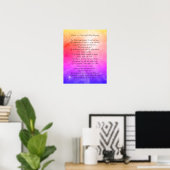 Psaume 23 Le Seigneur Est Mon Pasteur Poster (Bureau à domicile)