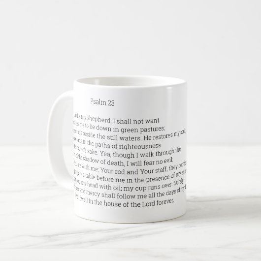 Psaume 23 Mug (Devant gauche)