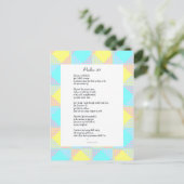 Psaume 23 Poème sur carte postale (Debout devant)