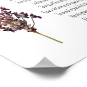 Psaume 23, Poster Botanique Jaune Violet (Matte) (Coin)