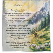 Psaume 23 - rideau de douche avec écriture sainte (Devant)