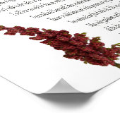 Psaume 23, Vert floral, Papier pour affiche de val (Coin)