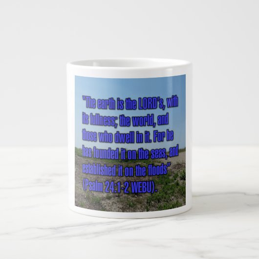 Psaume 24:1-2 WEBU Mug (Devant)