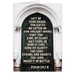 Psaume 24:7 Levez la tête, vous portes Carte