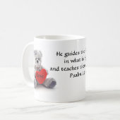 Psaume 25:9 Teddy Ours Bible Verse Mug (Devant gauche)