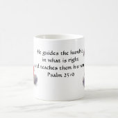 Psaume 25:9 Teddy Ours Bible Verse Mug (Centre)
