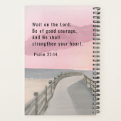 Psaume 27:14 Attendez sur le Seigneur Bible Verse  (Dos)