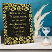 Psaume 27:14 Plaque (Côté)