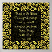 Psaume 27:14 Poster (Devant)