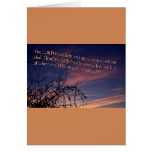 Psaume 27:1 à l'aube