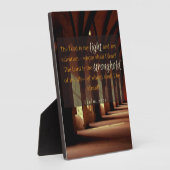 Psaume 27:1 Plaque légère et forteresse (Côté)