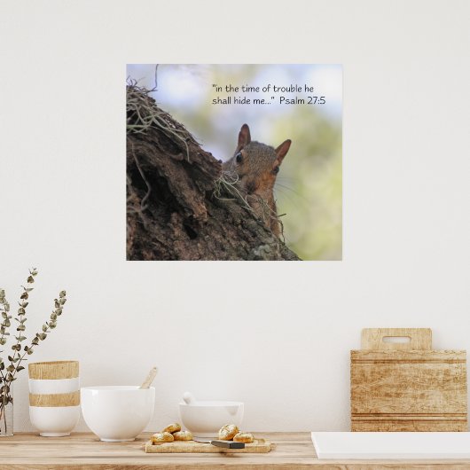 Psaume 27:5 Écriture Poster (Cuisine)