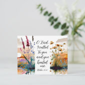 Psaume 30:2 Seigneur Tu m'as guéri Carte de la Bib (Debout devant)