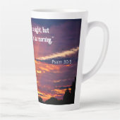 Psaume 30:5 Latte Mug (Droite)