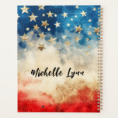 Psaume 33:12 Béni est la Nation USA Drapeau Bible (Dos)