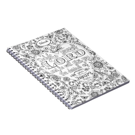 Psaume 37 Journal de prière écrit à la main (Côté Droit)