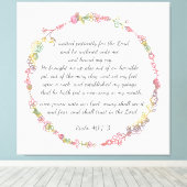 Psaume 40:1-3 impression de toile (Insitu (Plancher de Bois))