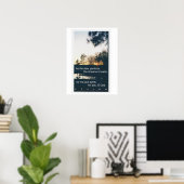 Psaume 42:1 affiche coucher de soleil (Bureau à domicile)