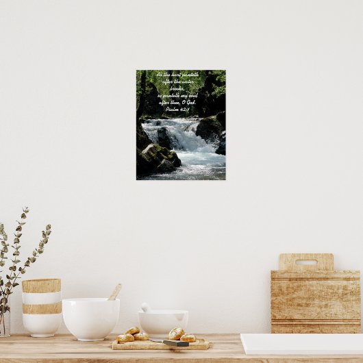 Psaume 42:1 Poster (Cuisine)