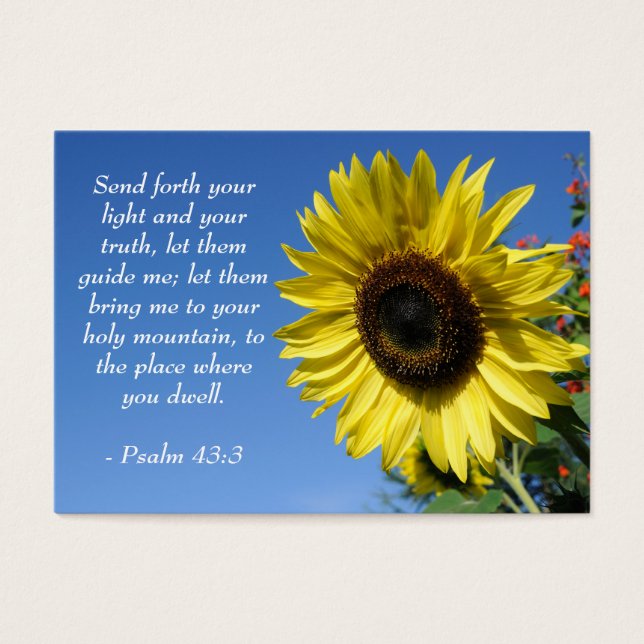 Psaume 43 - Citations Inspirationnelles - Carte Po (Devant)