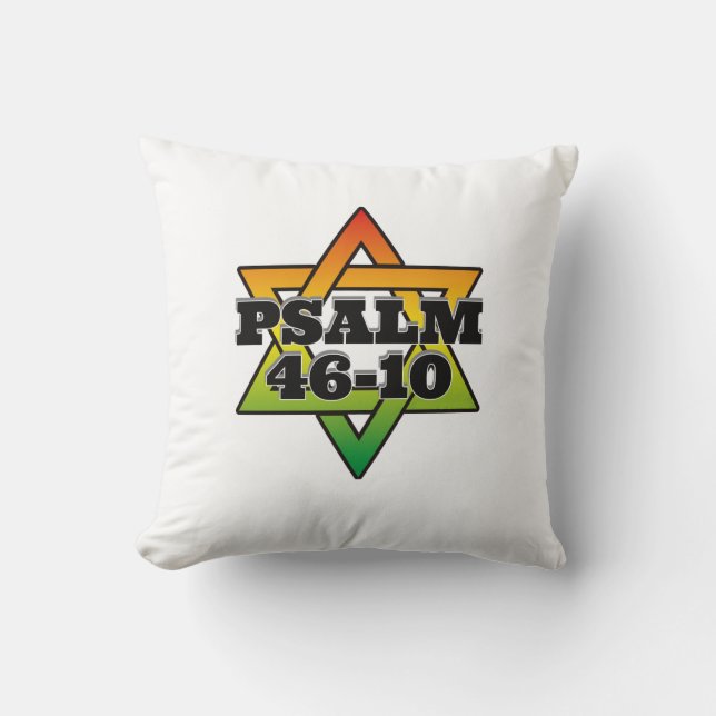 Psaume 46-10 - Coussin décoratif (Recto)