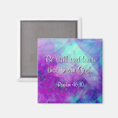 Psaume 46:10 Écriture Verse Magnet (Recto/Verso)