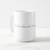 Psaume 46:10, Mug Cadeau (Devant gauche)