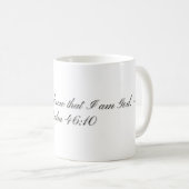 Psaume 46:10, Mug cadeau (Devant droit)